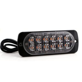   18004 12 LED stroboscopiques jaunes - signal E - 12-24V W13891-3