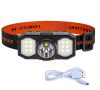 27112 Lampe Frontale USB L-T21 - Lampe LED COB puissante 4 fonctions