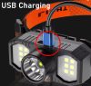 27112 Lampe Frontale USB L-T21 - Lampe LED COB puissante 4 fonctions
