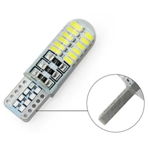 SMD-T10-3024SMD 10pc SILICONE - blanc - 12V CANBUS