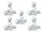 SMD-T10-3030-6SMD 10 pièces CANBUS 12V 