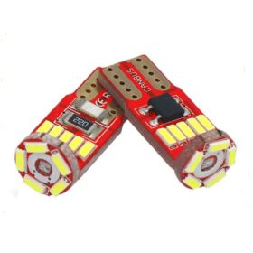 SMD-W08766 T10-15SMD Led CANBUS - blanc - 12V