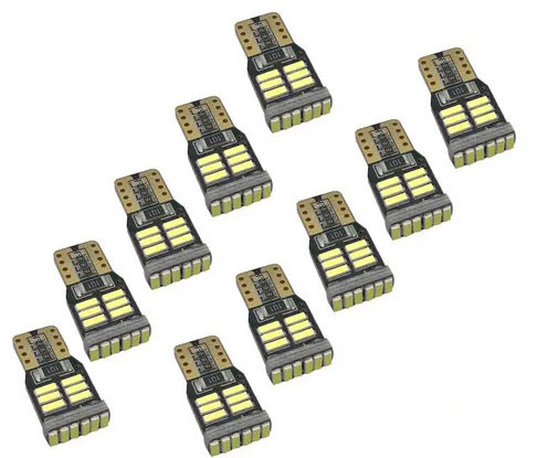 T10-3018SMD 10pcs indicateur de position - blanc - 12V CANBUS