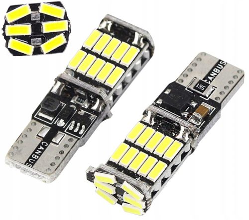 SMD-T10-4026-26SMD-2 2 pièces T10 CANBUS 12-24V