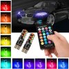 Led 12V T10-RGB avec télécommande 