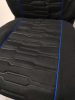 Pack de housses de siège universelles 9 pièces Airbag noir bleu