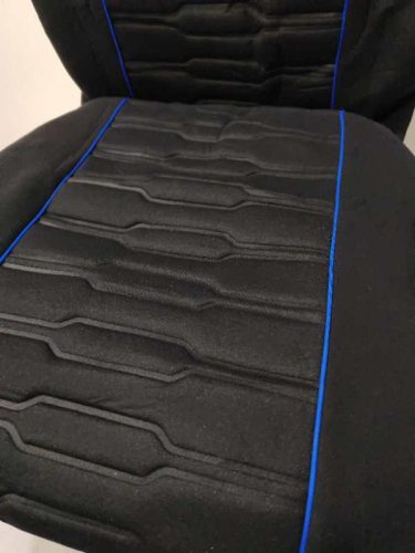 Pack de housses de siège universelles 9 pièces Airbag noir bleu