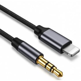   APPLE/AUX kábel 3,5 mm – 1 méter hosszú sztereó hangátvitelhez