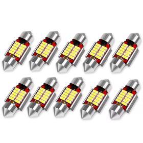   SMD-ROOF-10SMD-31 - 10pcs 31MM Sofita Led 12V dissipateur thermique CANBUS