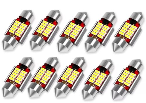 SMD-ROOF-10SMD-36 - 10pcs 36MM Sofita Led 12V dissipateur thermique CANBUS