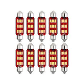   SMD-ROOF-10SMD-41 - 10pcs 41MM Sofita Led 12V dissipateur thermique CANBUS