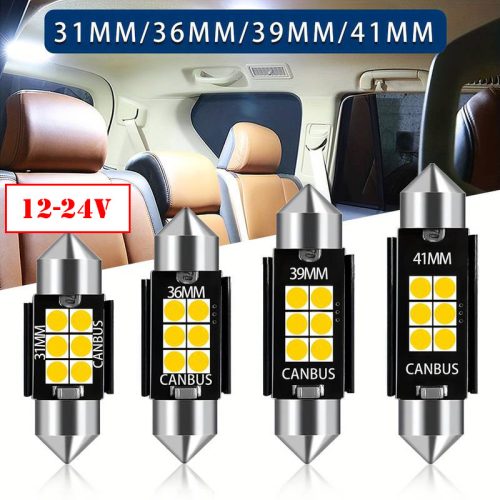 SMD-ROOF-3030-31-2 - 2pcs 31MM-3030-6SMD Sofita - CANBUS - 12-24V avec ailettes de refroidissement