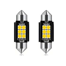   SMD-ROOF-3030-36-2 - 2pcs 36MM-3030-6SMD Sofita - CANBUS - 12-24V avec ailettes de refroidissement