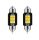 SMD-ROOF-3030-36-2 - 2pcs 36MM-3030-6SMD Sofita - CANBUS - 12-24V avec ailettes de refroidissement