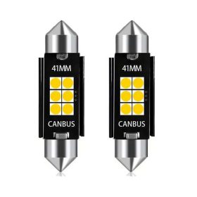   SMD-ROOF-3030-41-2 - 2pcs 41MM-3030-6SMD Sofita - CANBUS - 12-24V avec ailettes de refroidissement