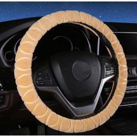 KV-HL2185BE Plüss kormányvédő bézs színben, 38 cm