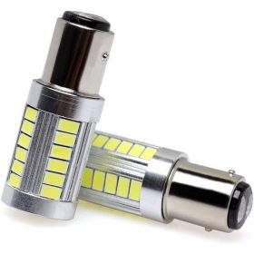 SMD-W08382-3 21/5W(1157) 33SMD Led - blanc - 12-24V