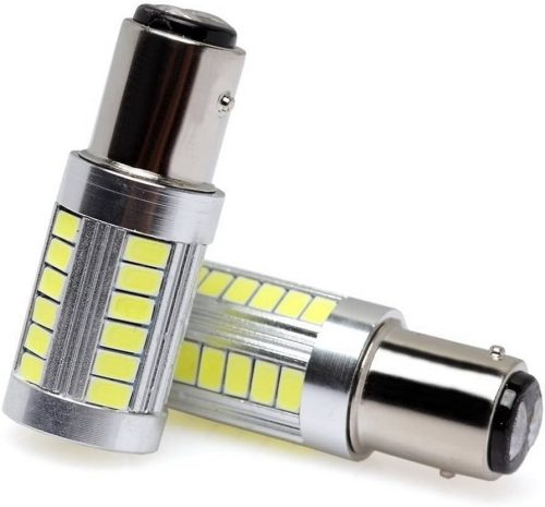 SMD-W08382-3 21/5W(1157) 33SMD Led - blanc - 12-24V