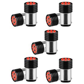  5 X Clignotant SMD-1157-9SMD 21/5W - blanc -STROBE- 12V