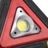 Figyelmeztető háromszög LED lámpa – többfunkciós, napelemes vészjelző, powerbank 16.5x16.5cm