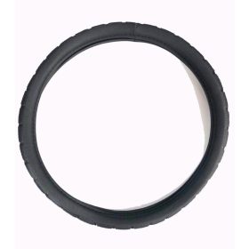 Műbőr kormányvédő fekete KV-HB23825/4-1bk