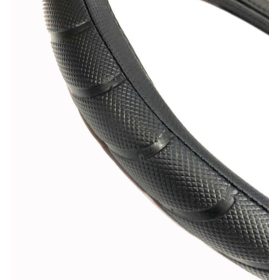 Műbőr kormányvédő fekete KV-HB23825/4-1bk