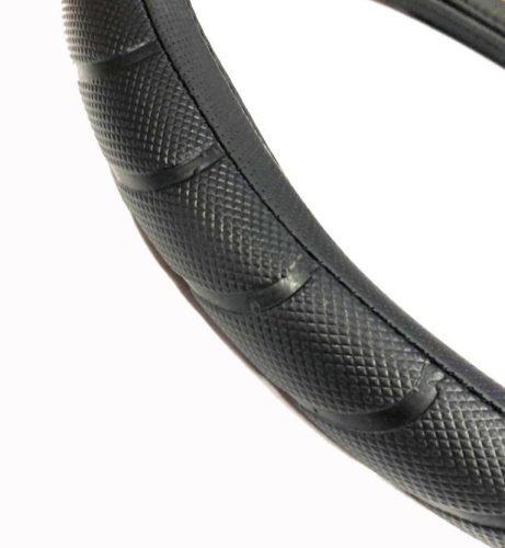 Műbőr kormányvédő fekete KV-HB23825/4-1bk