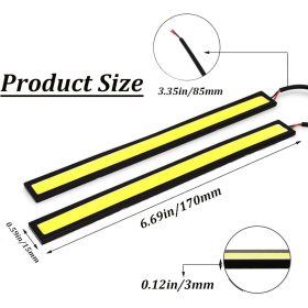 Feux de jour COB LED - 17cm - par paire