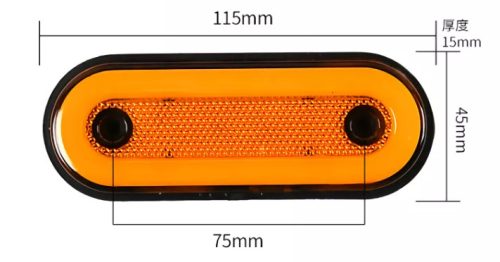 25200 Indicateur de largeur 20 LED - blanc - Signal E - 12-24V