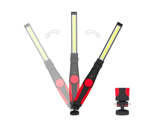 A27037 W55 Lampe de poche magnétique rechargeable à LED - Lampe de travail 1800 mah