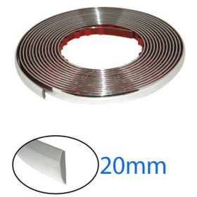      Bande décorative chromée de 15 m de long et 20 mm de large KCS-A-20