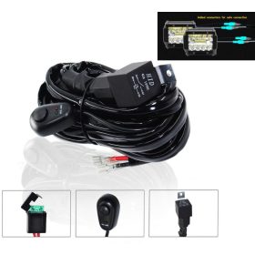   Réflecteur de voiture, lampe de travail, jeu d'interrupteurs DRL 12V 100Watt