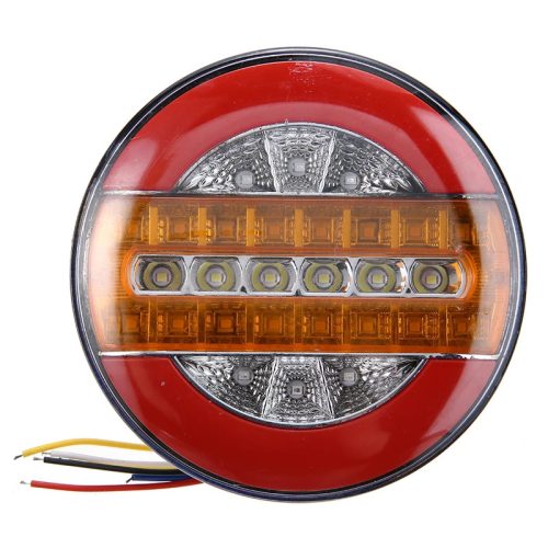 Feu arrière LED rond - 3 fonctions - 24V - 140mm W15655-2 