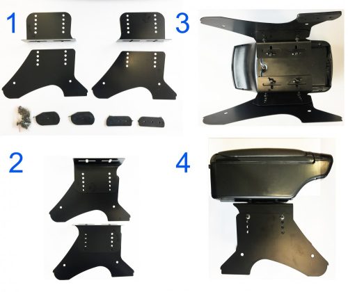 Coudière noir - carbone KNY-48009BC