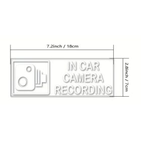   33076 Autocollant d'enregistrement de caméra de voiture
