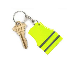 Porte-clés flottant autocollant réfléchissant M-X031B