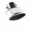 Embout d'échappement plat ovale KPV-HJH012BK