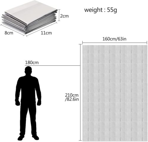 Couverture thermique d'urgence - 160X210cm