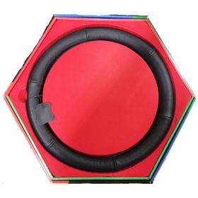   Valódi bőr kormányvédő-lyukacsos mintával fekete színben KV-2042BK