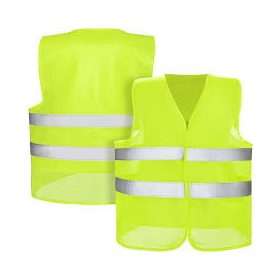 GILET DE VISIBILITÉ POUR ENFANT, JAUNE 