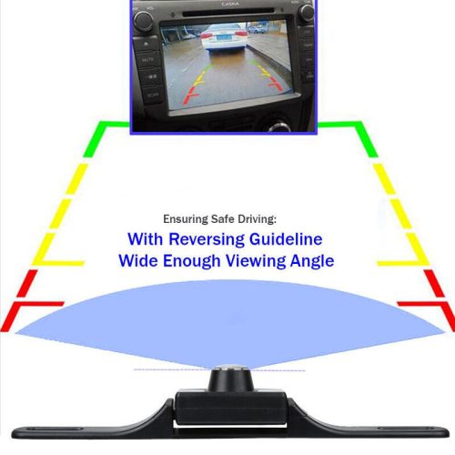 caméra de recul, angle de vision 120-170, inclinable à 90 degrés, 8 LED, Av-Lab4031Abs