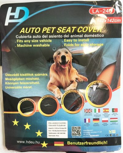 Housse de siège arrière pour chiens FB- LA240 
