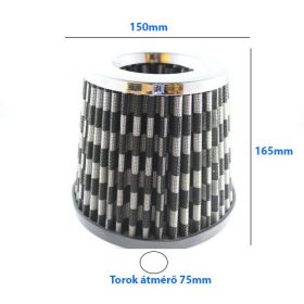    LG-MT2501C Filtre direct à air sport universel motif carbone