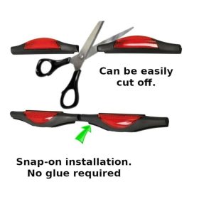 Ajtóélvédő piros prizmás