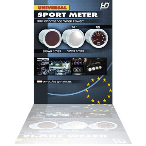 Compteur de température du gaz d'échappement OR-LED7708, fond blanc 