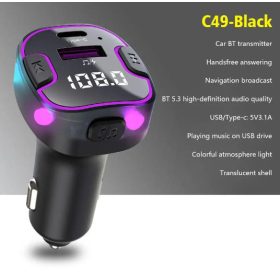   Haut-parleur Bluetooth C49 5.3+EDR RGB - FM/Émetteur - 12/24V