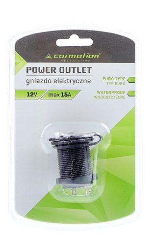 Beépíthető elektromos aljzat 12/24V