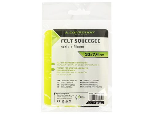 Filc lehúzó fólia és matrica felragasztásához