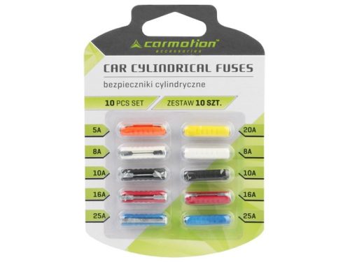 Fusibles cylindriques en plastique, 10 pcs