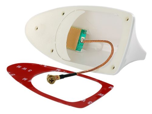 Antenne radio aileron de requin - argent - 58540SI